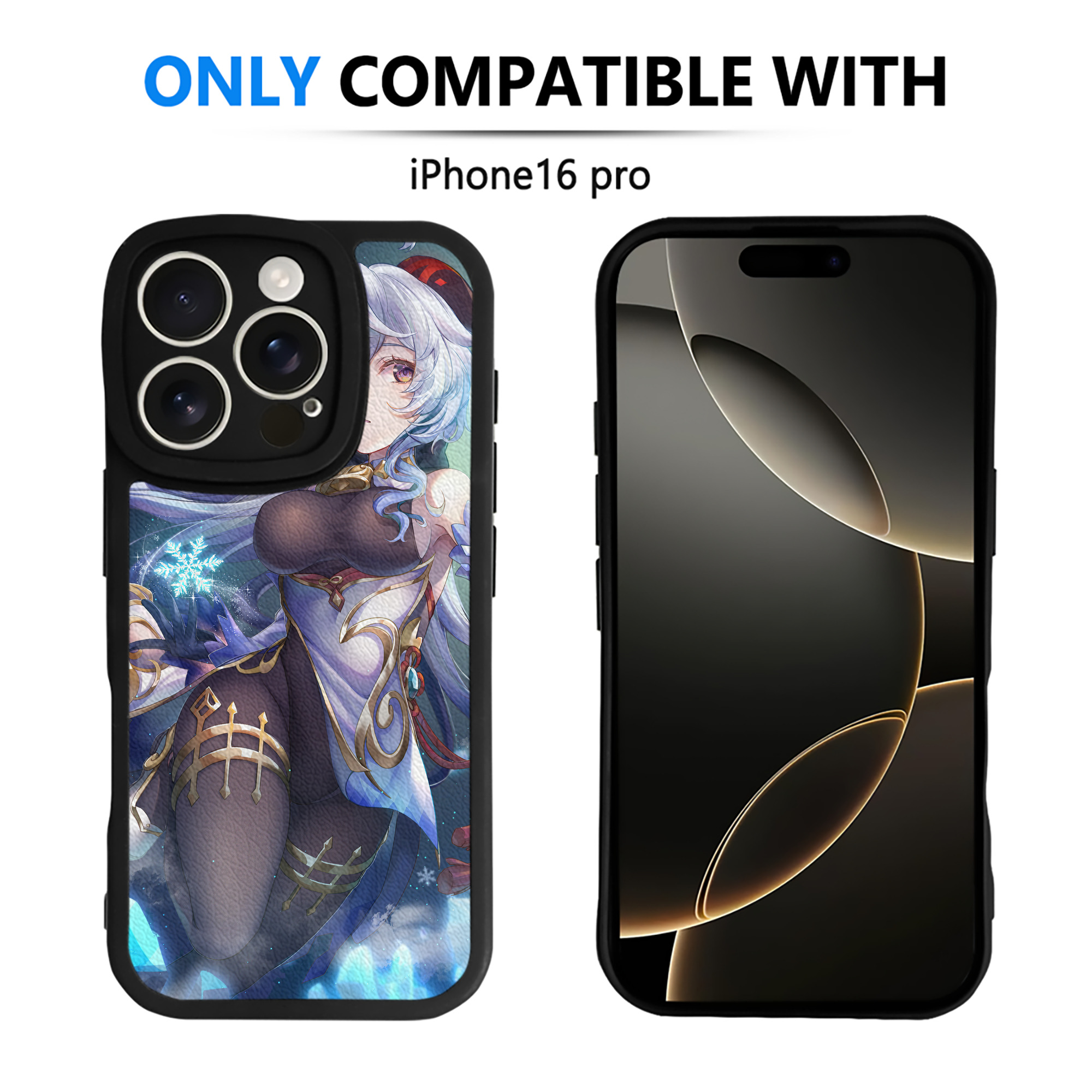 げんし神 genshin 【iPhone 16シリーズ対応】シリコンスマホケース（レザー調） 材質：シリコン